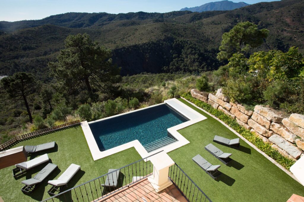 Villa Cielo Pool From Above